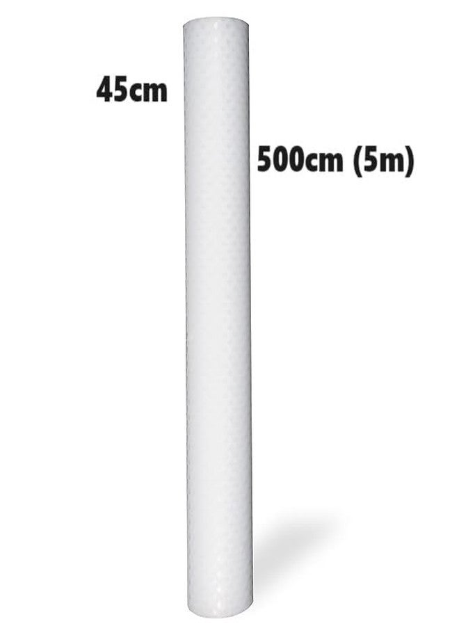 إيلاستبرو حصيرة/غطاء مانع للانزلاق قابل للغسل مصنوع من مادة EVA الآمنة غذائياً من ElastPro، مناسب للثلاجة، وبطانة الرفوف، والطاولة، وحصيرة أدراج المطبخ (مخطط متقاطع شفاف، 5 أمتار) - Image 3